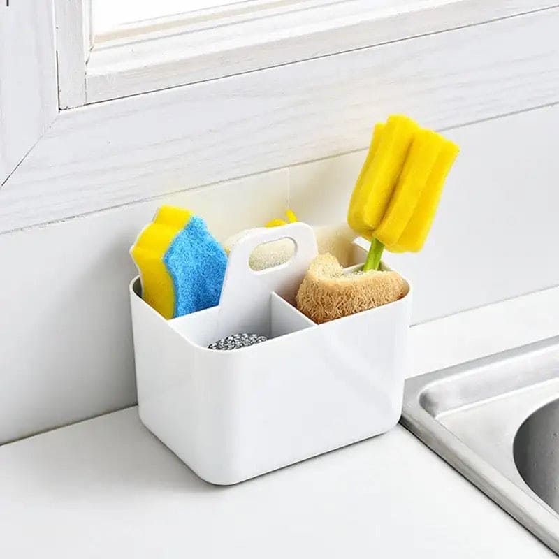 3 Compartment Shower Container, Portable Desktop Storage Box, Multifunction Divided Organizer, Countertop Storage Box With Handle, Multipurpose Stackable Storage Box 3 Compartment Shower Container, Portable Desktop Storage Box, Multifunction Divided Organizer, Countertop Storage Box With Handle, Multipurpose Stackable Storage Box